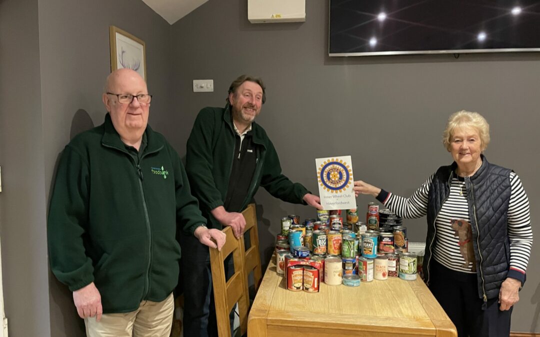 Haverfordwest collect 100 tins for Trussell Trust