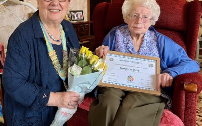 D1 – Certificate to Long standing Golden Girl from Forfar Club