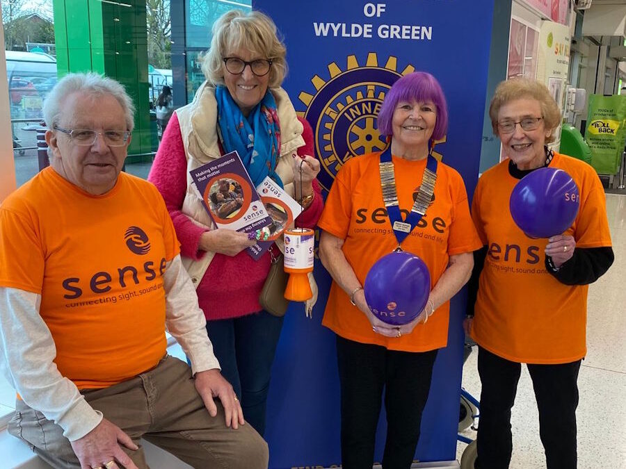 Wylde Green charity collection for SENSE