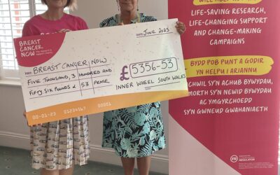 D15 Cheque donation to Breast Cancer Now