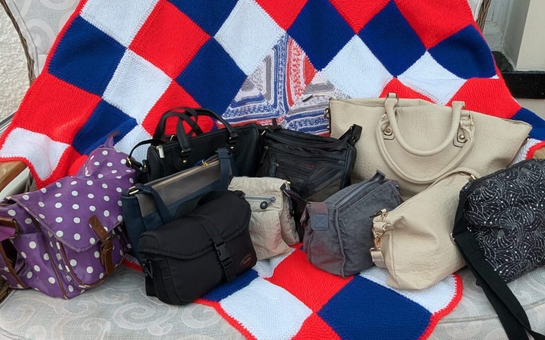 D17 Exmouth, a beautiful blanket and handbags full of toiletries