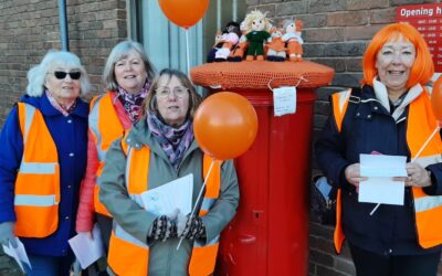D5 IW Sandbach Orange the World Post Box Topper