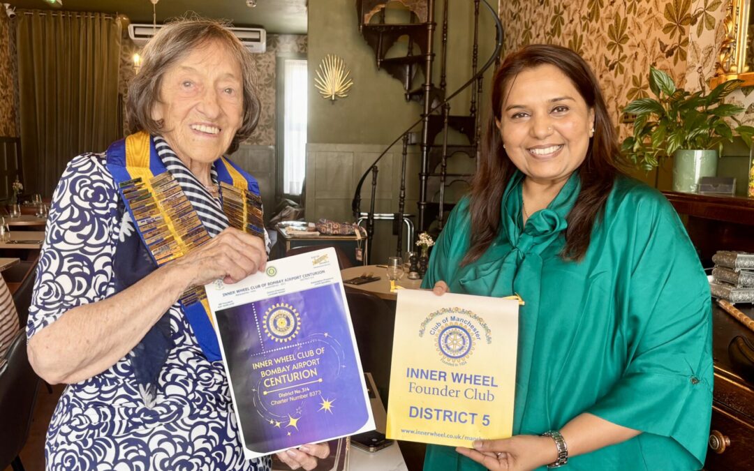 D5 IW Founder Club of Manchester Host Visitor From Bombay